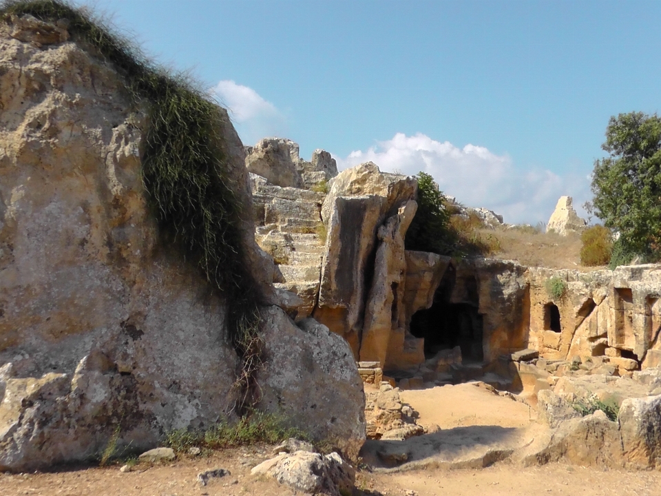 Rock formation cliff arch