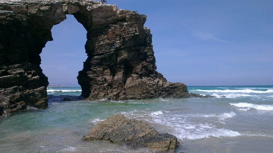 Beach sea coast rock Photo