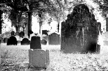 Black and white usa america cemetery Photo