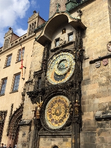 Street town clock time Photo