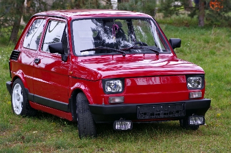 Car old red vehicle Photo