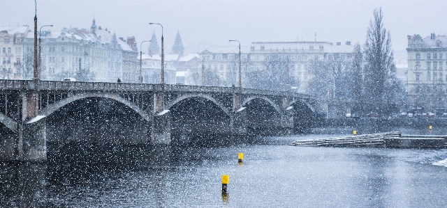 Landscape water snow cold Photo