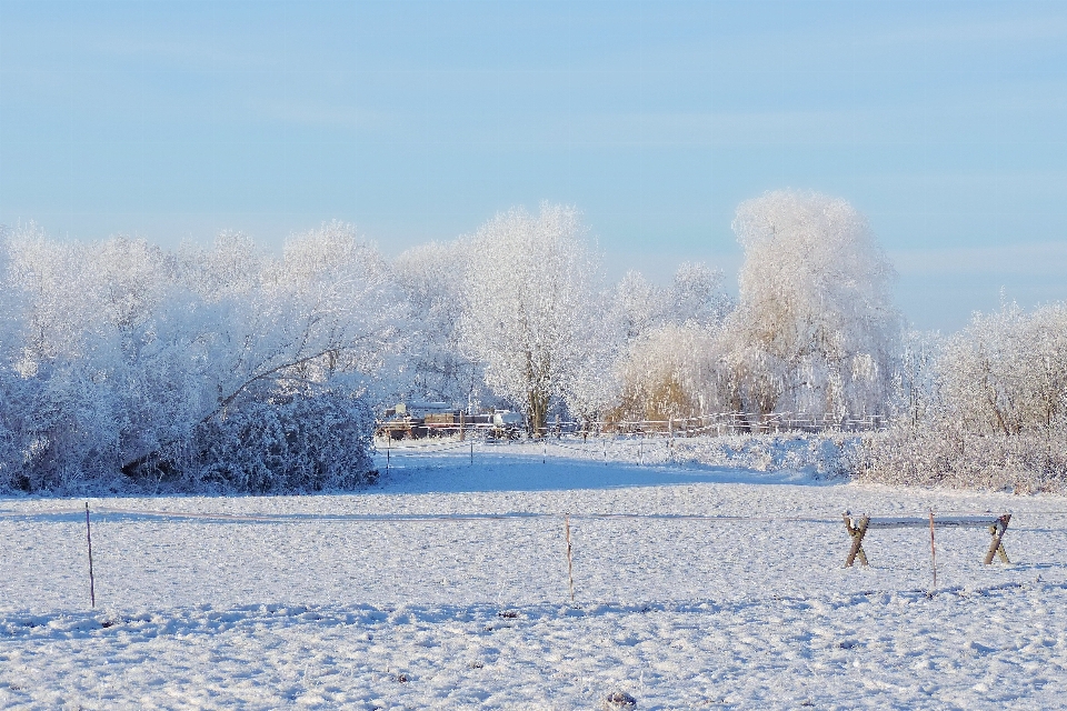 Krajobraz śnieg zimno zima