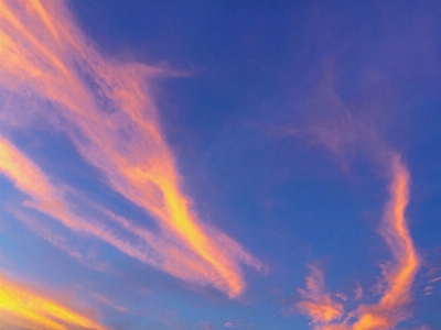 Horizon cloud sky sunset Photo