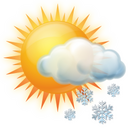 Weather,sun,snow,cloud Icon