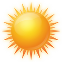 Sunny,weather,sun,summer Icon