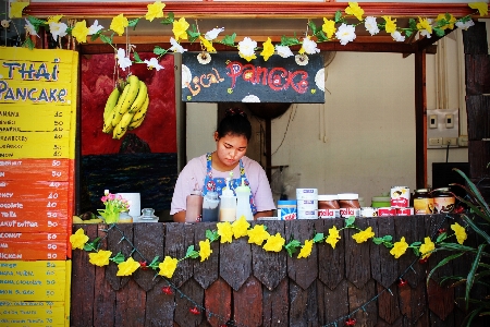 Foto Makanan penjual makan panekuk