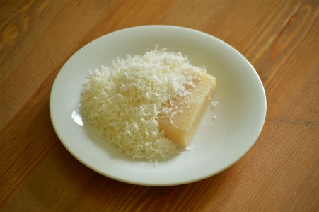 Table wood white dish Photo