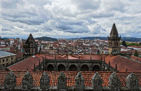 Skyline town rooftop palace Photo