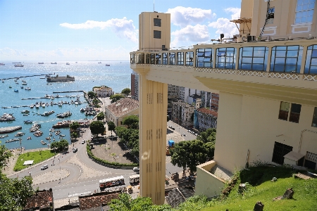 Beach sky town walkway Photo