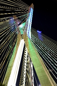 Light architecture bridge night Photo