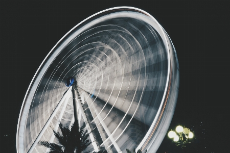 Foto Luz roda gigante
 círculo