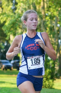 Outdoor person girl running Photo