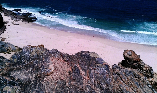 Foto Pantai lanskap laut pesisir