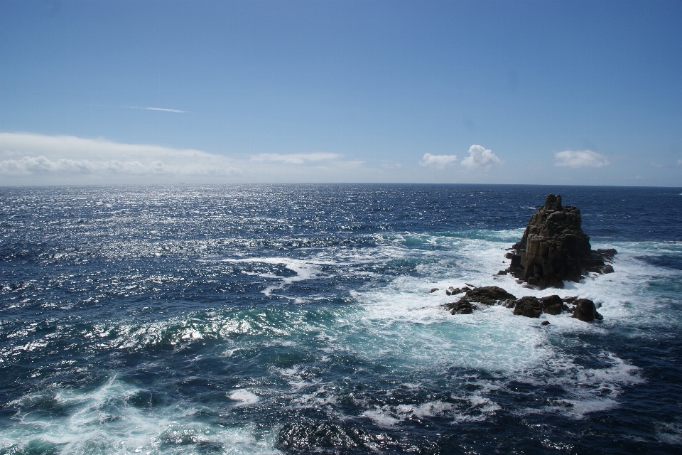 Meer küste wasser rock