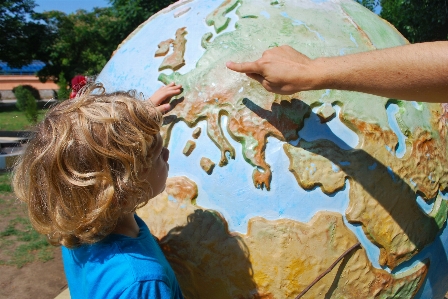 Travel europe child map Photo