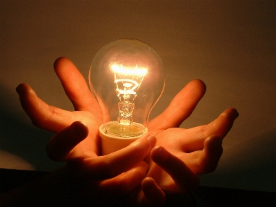 Hand light finger bulb Photo