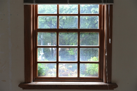 Landscape wood window glass Photo