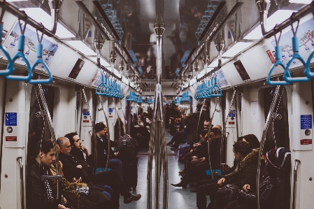 Person travel metro underground Photo