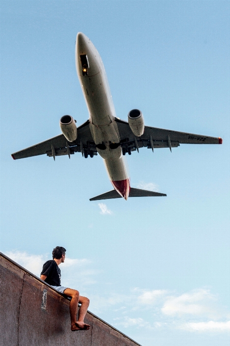 男 人 羽 飛行機