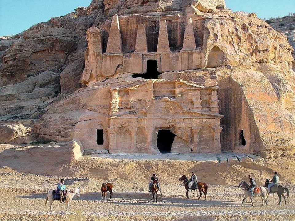 Rock formation arch tourism