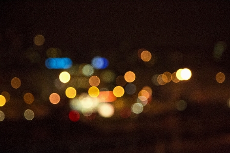 Light bokeh blur glowing Photo