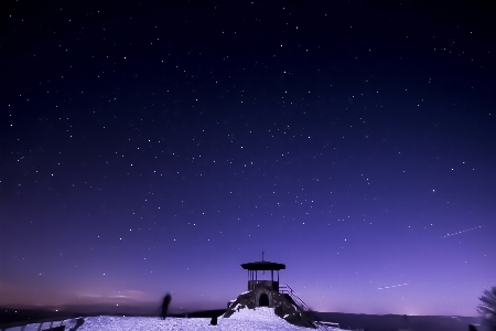 Snow sky night star Photo