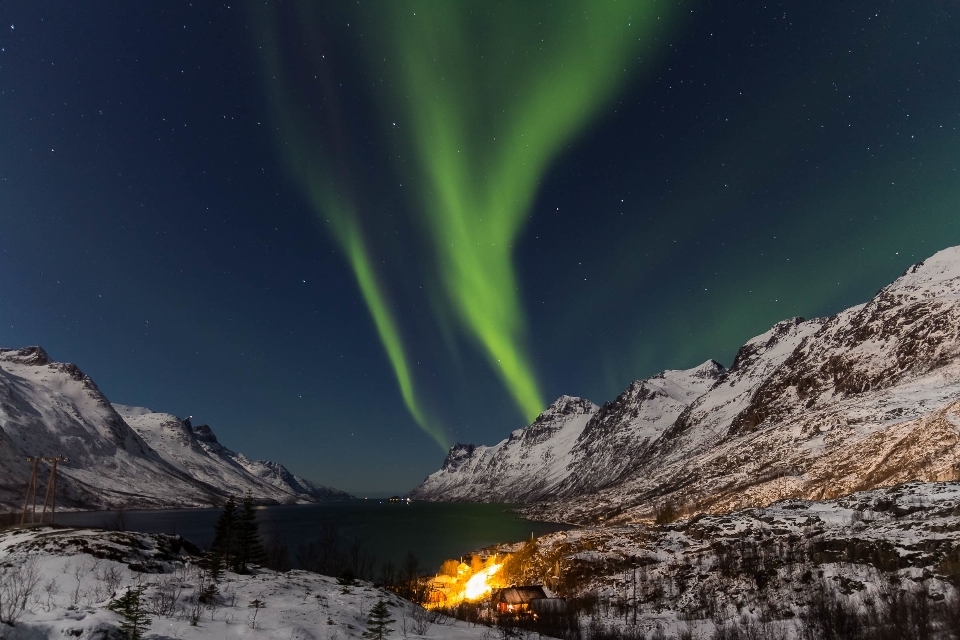 Niebo noc gwiazda atmosfera