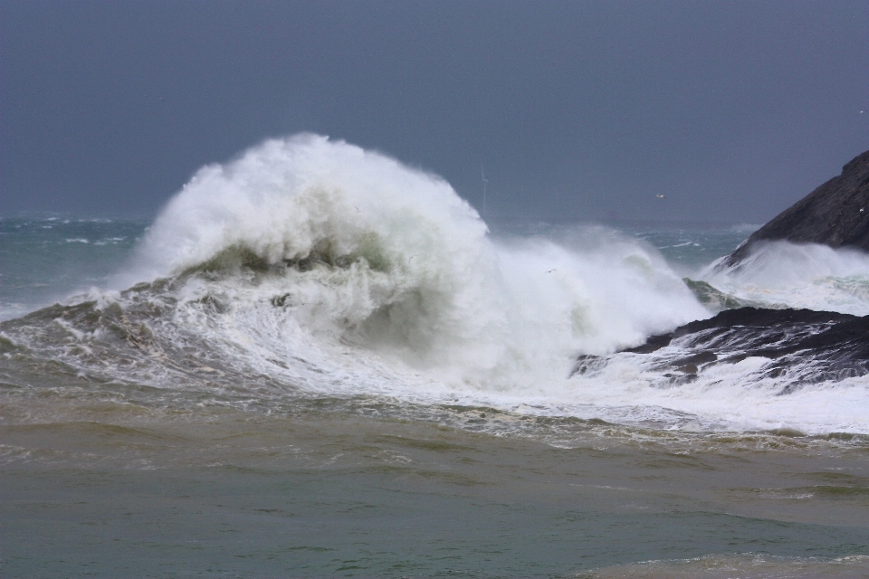 Plage mer côte rock