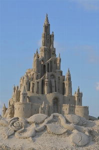 Sand building castle cathedral Photo