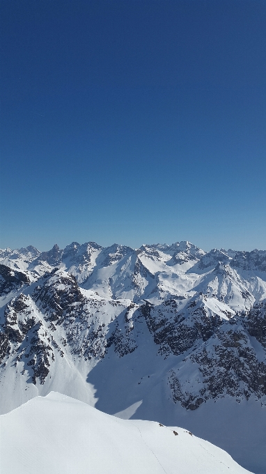 Berg schnee winter sicht