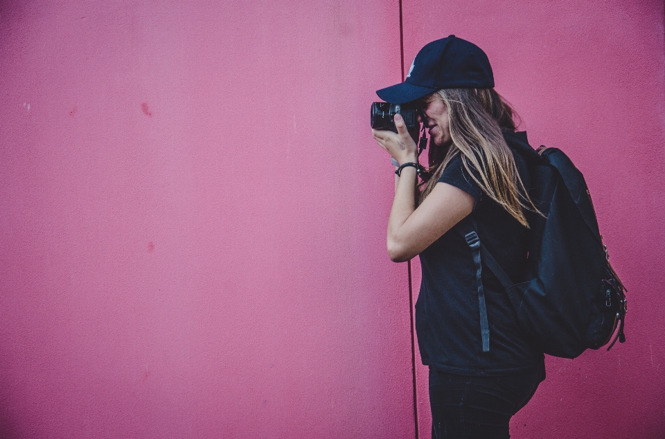 Ragazza fotografia modello rosso