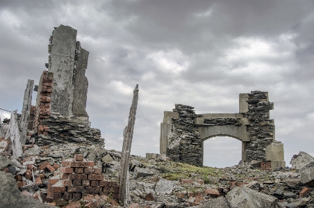 Rock sky house building Photo