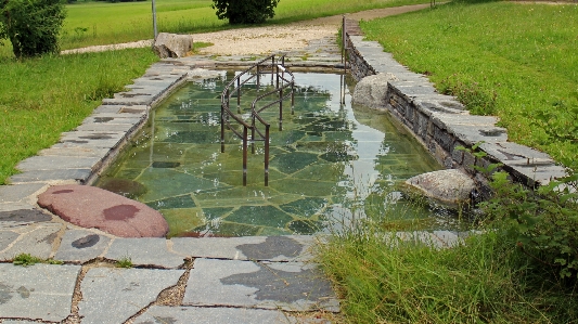 Фото вода трава лужайка ноги