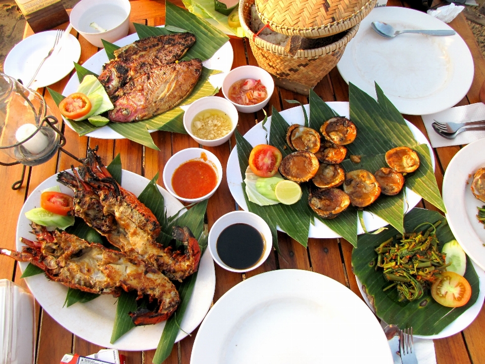 Restoran piring makanan sarapan