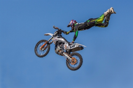 Fly vehicle motorcycle motocross Photo