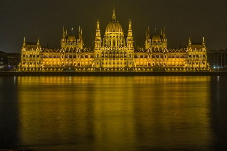 Foto água horizonte noite cidade