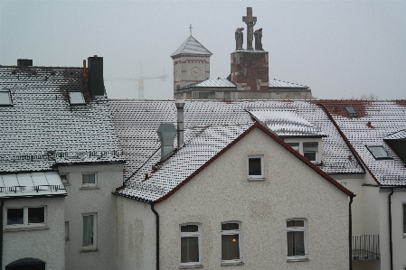 Snow cold architecture house Photo