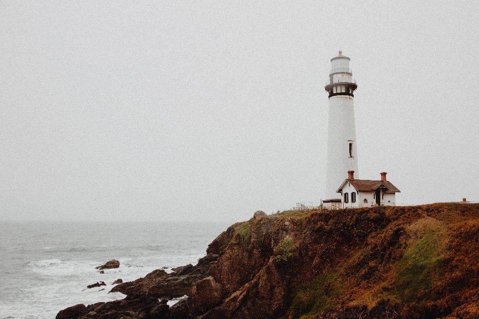 Sea coast ocean lighthouse