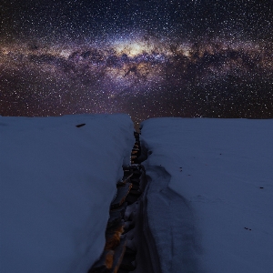 Mountain snow winter sky Photo