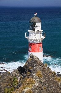 Sea coast ocean lighthouse Photo