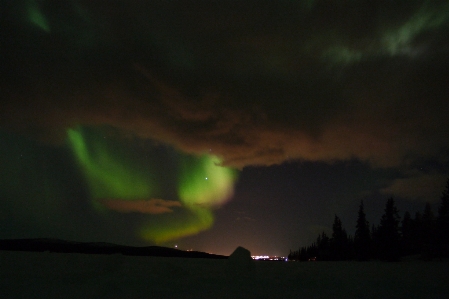 Natur winter himmel nacht Foto