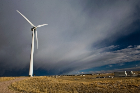 Wyoming landscape wind turbine electricity Photo