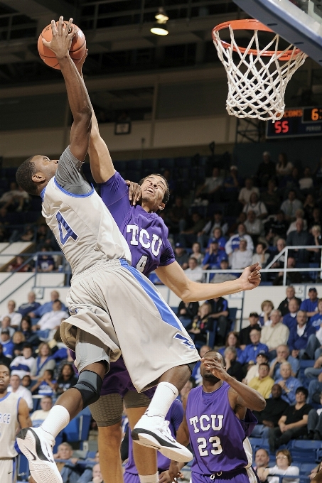 Jeu basket-ball joueur cerceau