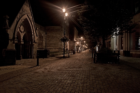 Light architecture street night Photo