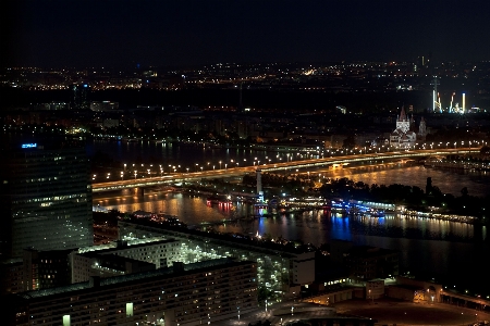 Light skyline night city Photo