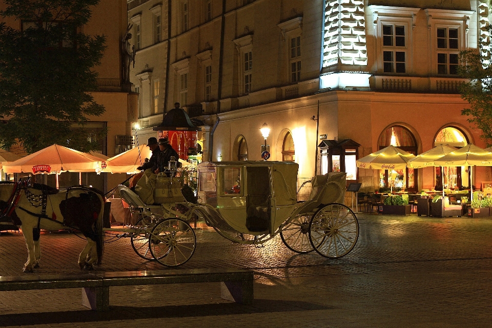 Die architektur straße nacht stadt