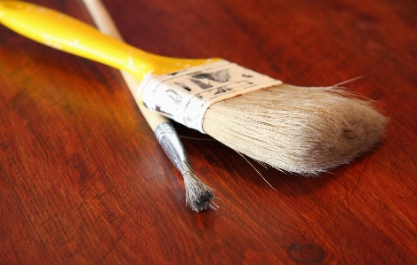 Hand wood brush tool Photo