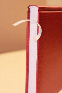 Leather diary notepad red Photo