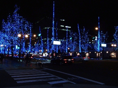 Light skyline traffic street Photo